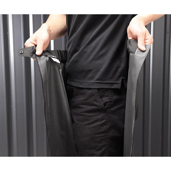 TRUSCO中山 TRUSCO ゴアテックスフルジップレインパンツ ブラック L
