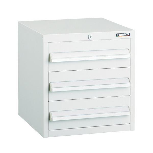 TRUSCO LVR型キャビネット 392X412XH420 引出3段 W LVR424W トラスコ