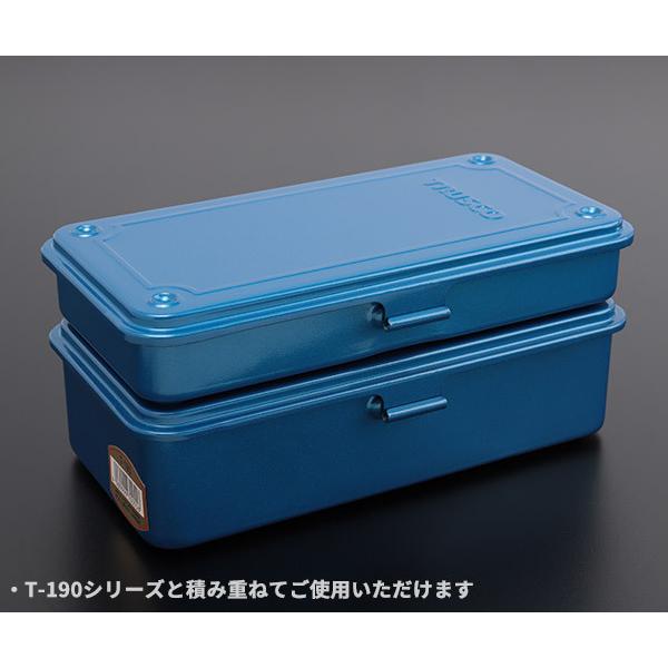 TRUSCO中山 TRUSCO トランク型工具箱 203X109X35 ブルー T19 トラスコ