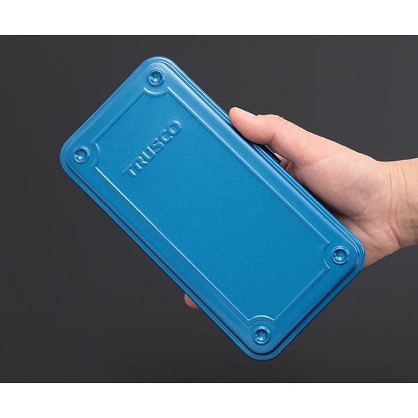 TRUSCO中山 TRUSCO トランク型工具箱 203X109X35 ブルー T19 トラスコ