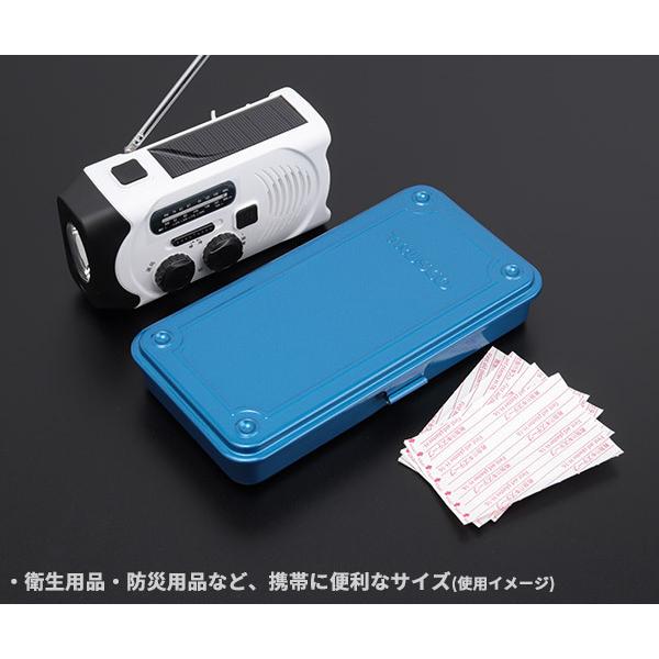 TRUSCO中山 TRUSCO トランク型工具箱 203X109X35 ブルー T19 トラスコ