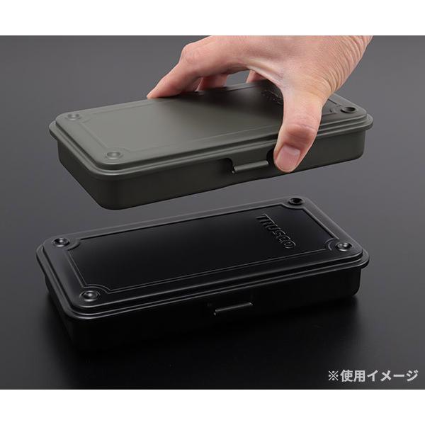 TRUSCO中山 TRUSCO トランク型工具箱 203X109X35 陸上自衛隊OD T19MOD