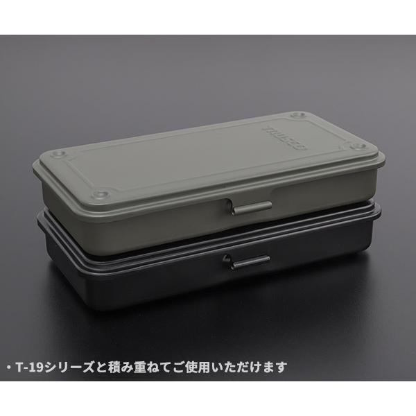 TRUSCO中山 TRUSCO トランク型工具箱 203X109X35 陸上自衛隊OD T19MOD