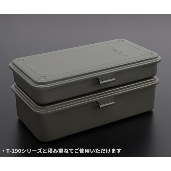 TRUSCO中山 TRUSCO トランク型工具箱 203X109X35 陸上自衛隊OD T19MOD