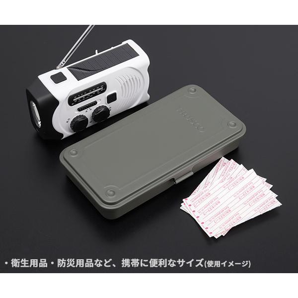 TRUSCO中山 TRUSCO トランク型工具箱 203X109X35 陸上自衛隊OD T19MOD