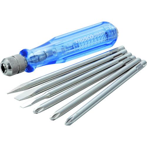 TRUSCO中山 TRUSCO 検電器付ドライバーセット 6本組 低圧用 TED526