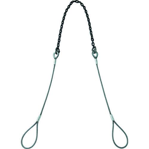 トラスコ 玉掛ワイヤチェーンスリング(コンビスリング) Φ16X1.5M CMチェーン12.7MM2M TWCS16S1.52