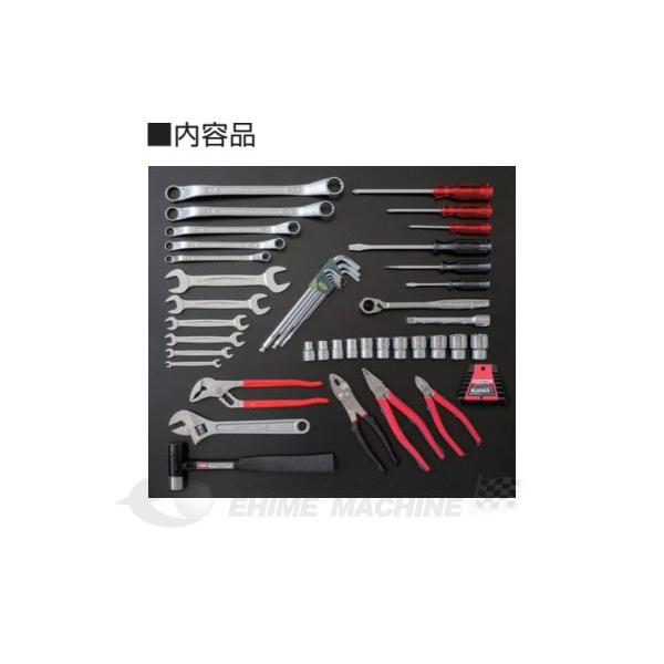 [メーカー直送品] TONE 整備用工具セット TSS460ツールセット シルバー 間口433×奥行220×高さ195mm (TSS460SV)(4953488290660) トネ_3