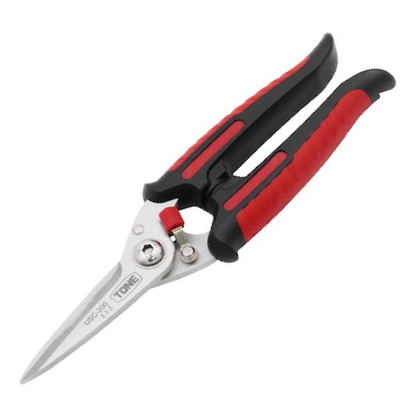 UESAKA ２枚張り 1本ピンM MKK 超強力万能鋏 ステンレス製スーパーカット 220mm ギザ無し刃