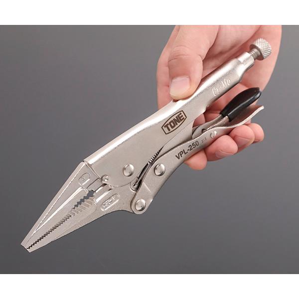 TONE（トネ） グリッププライヤ ロングノーズ220mm (VPL-250