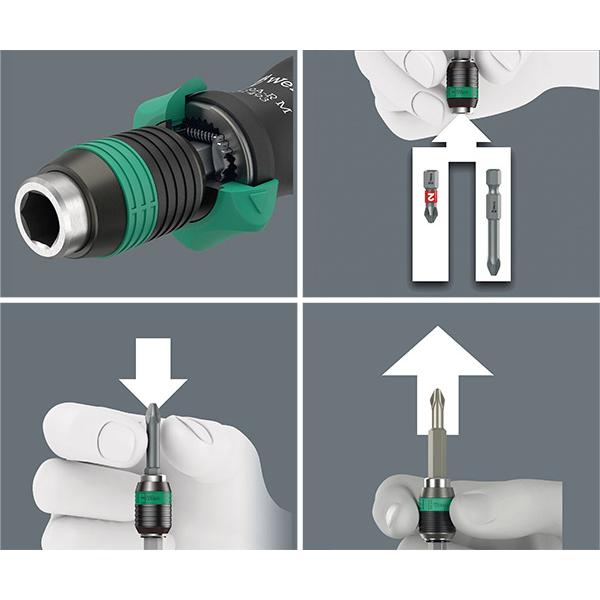 Wera 日本正規品 051493 838 RA-R M 1/4HEX ビットラチェット