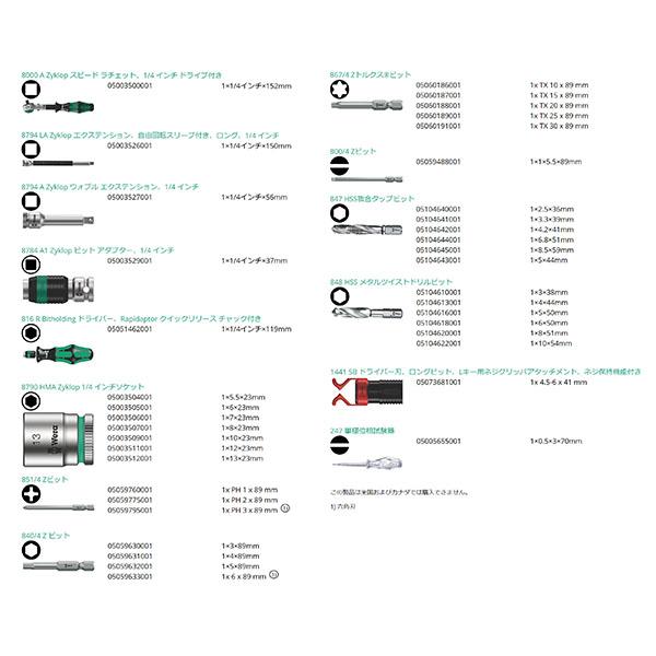 つやページ Wera（ヴェラ） 日本正規品 Kコンパクトメンテナンスセット M1 39点