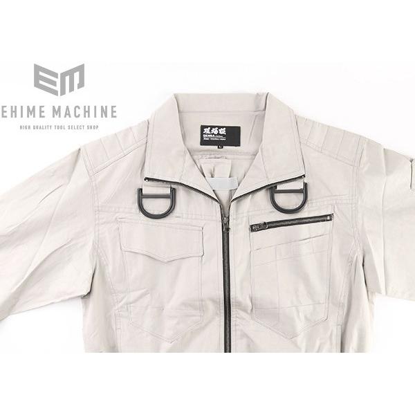 ジーベック（XEBEC） 空調服 綿薄手現場服ヘリンボンフルハーネス仕様