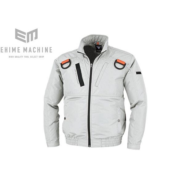 ジャケット　即日発送　ホワイト 種類2：22 シルバーグレー/M XEBEC ジーベック T100%遮熱ハーネス長袖