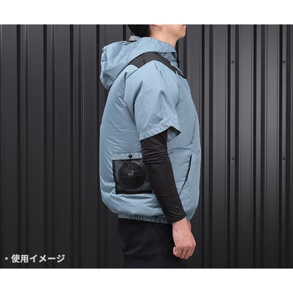ジーベック（XEBEC） XE98105-43-M 空調服TM 遮熱ハーネス半袖ブルゾン 