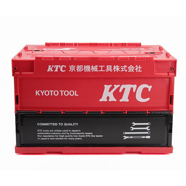 KTC KTCグッズ YG-196 KTC折り畳みコンテナ 50L レッド : エヒメマシン