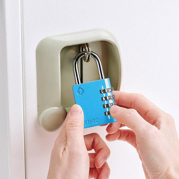 カキ ZARKER ザーカー XD40-B コンビネーション南京錠 青色