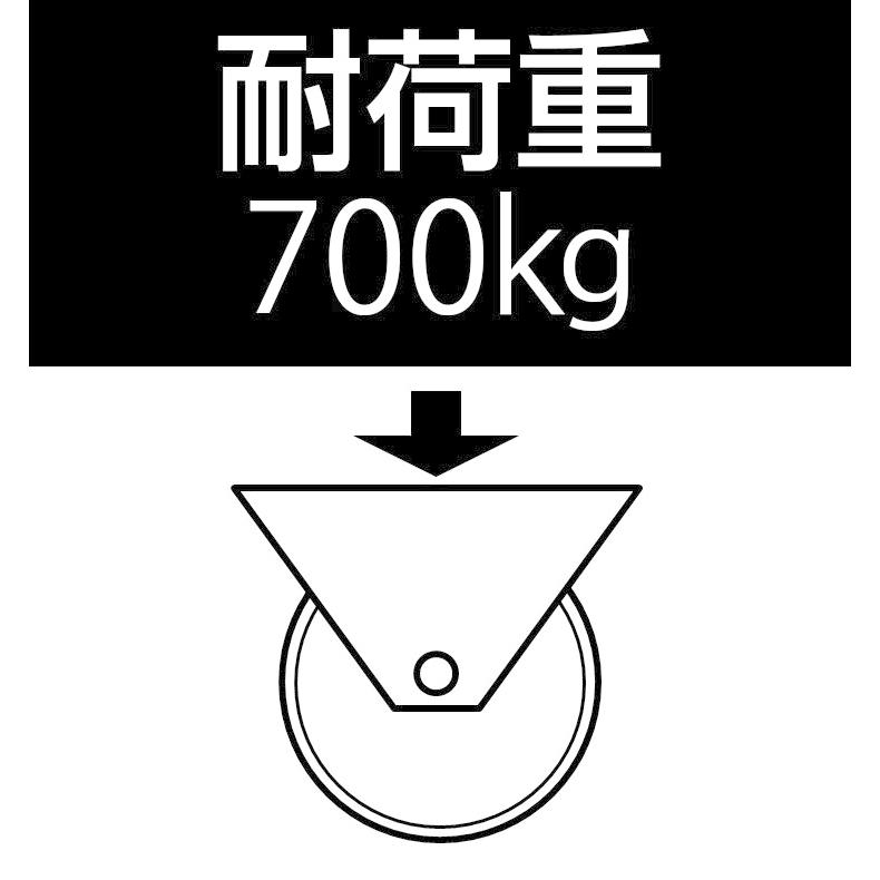 エスコ 200x50mm 車輪(ポリウレタンタイヤ・アルミリム) EA986MN-4 ESCO｜ehimemachineyshop｜02