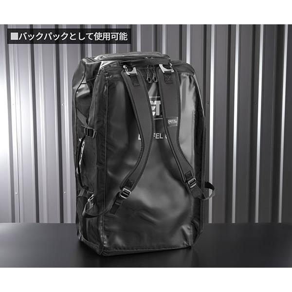 PETZL（ペツル） 日本正規品 ダッフル 85 ブラック 多機能ギアバッグ