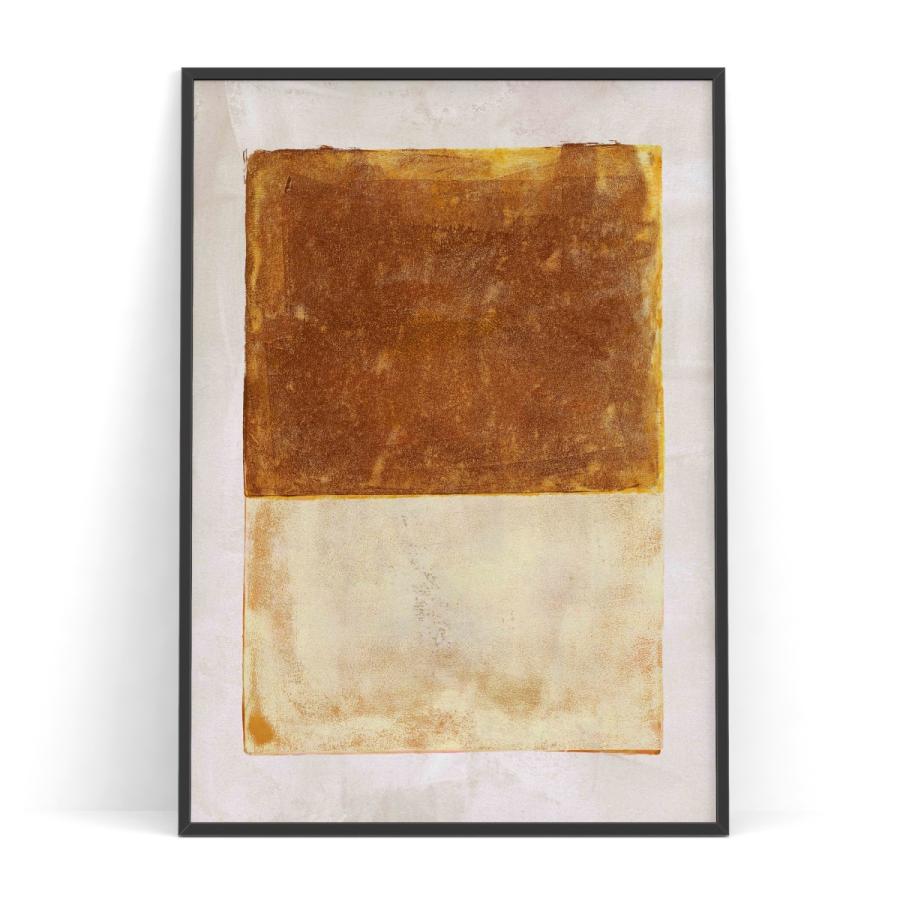 アート ポスター 2TONE ブラウン ＆ ベージュ アートでお部屋の