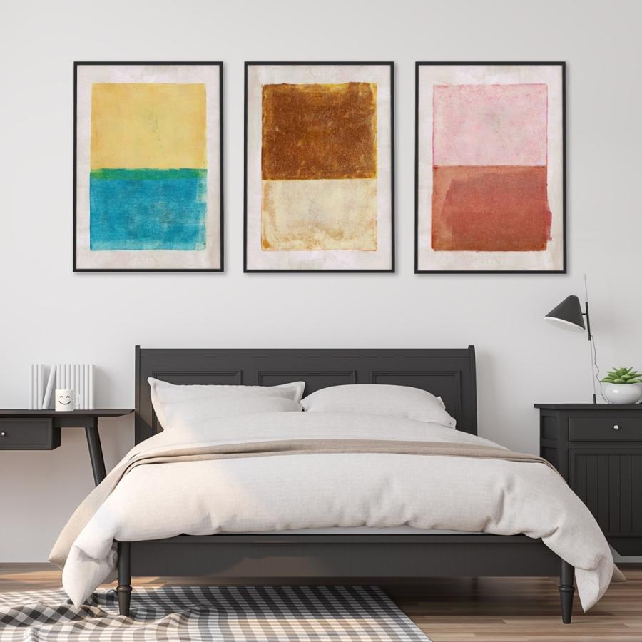 アート ポスター 2TONE ブラウン ＆ ベージュ アートでお部屋の