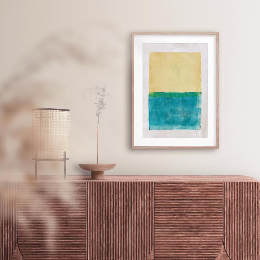 アート ポスター 2TONE イエロー&ブルー アートでお部屋の アート ポスター 2TONE イエロー&ブルー アートでお部屋の