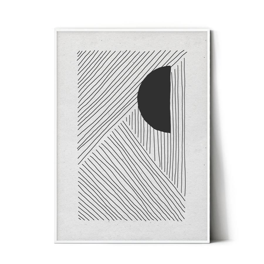 アート モノクロ 北欧 ポスター おしゃれ 白黒 A4 A3 B3 A2 B2 A1 B1
