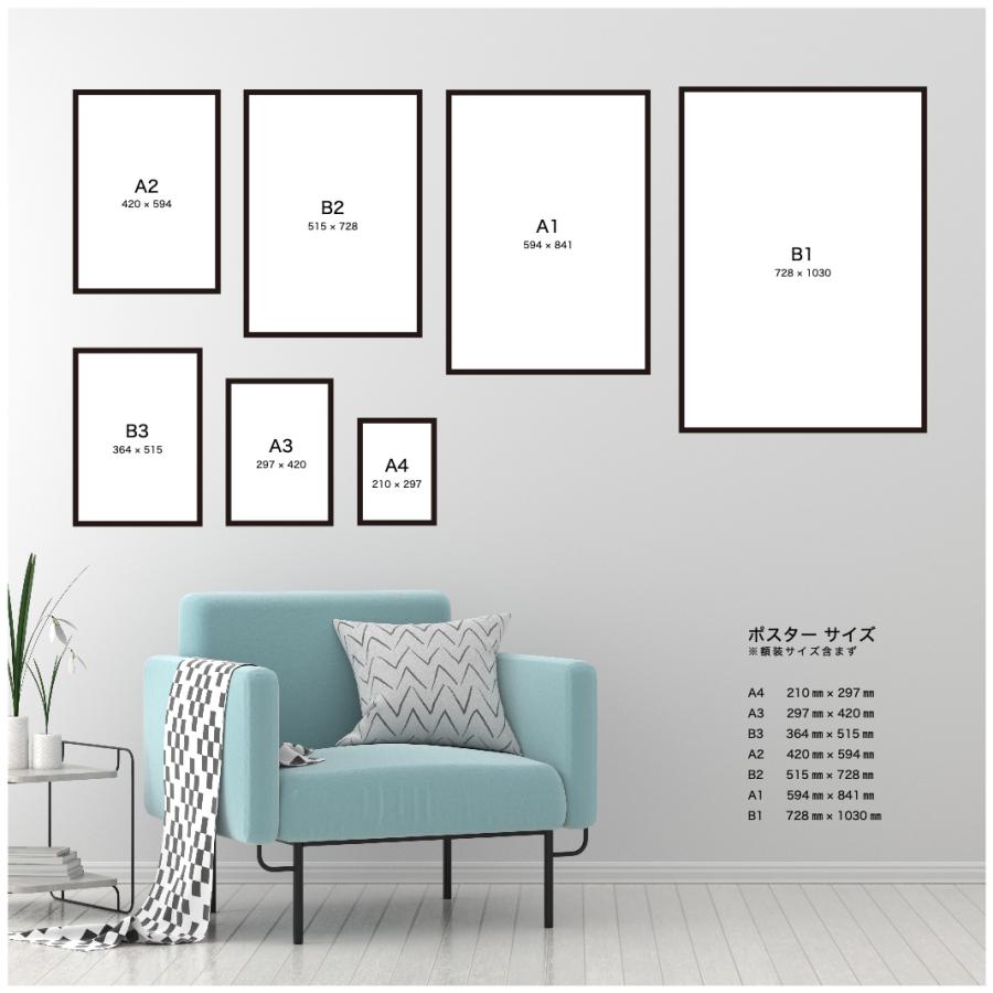 アート 北欧 ポスター おしゃれ A4 A3 B3 A2 B2 A1 B1 30×40 50×70