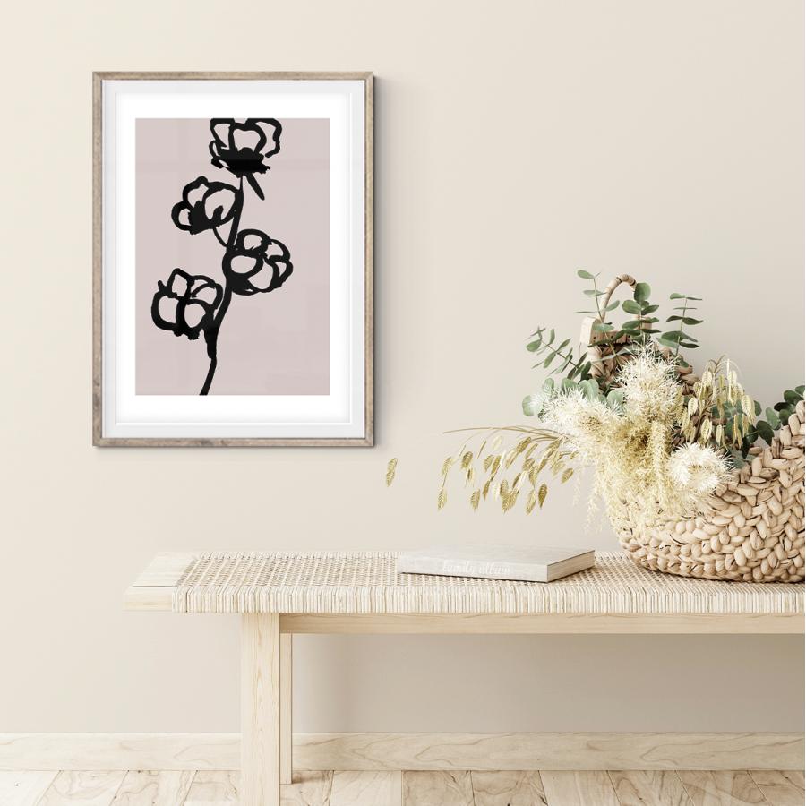 アート 北欧 ポスター おしゃれ A4 A3 B3 A2 B2 A1 B1 コットンフラワー イラスト apcottonflower Wall Decor E.hina 通販