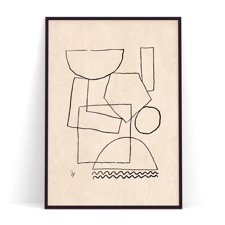 北欧 Abstract Geometric Artwork ポスター A1版 北欧 Abstract Geometric Artwork ポスター A1版 北欧 Abstract