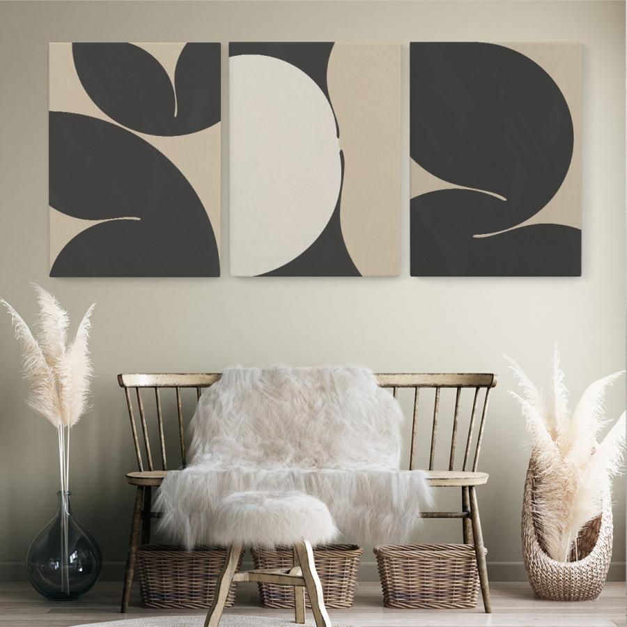 アート パネル インテリア アンティークアブストラクト ワープ 3枚