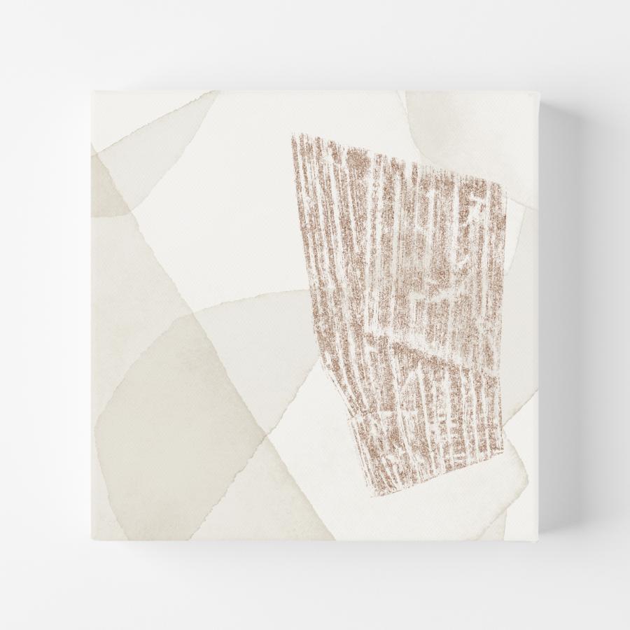 正方形キャンバスパネル グレーベージュ 抽象画 3枚セット 北欧ジャパンディ アートパネル abstract  グレージュの画像