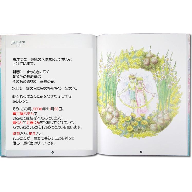 オリジナル絵本 結婚記念 プレゼント ブライダル 妻 夫 花のリース 結婚記念日 名入れ 名前入り アニバーサリーリース メッセージカード付き Maniv オリジナル絵本ショップ Yahoo 店 通販 Yahoo ショッピング