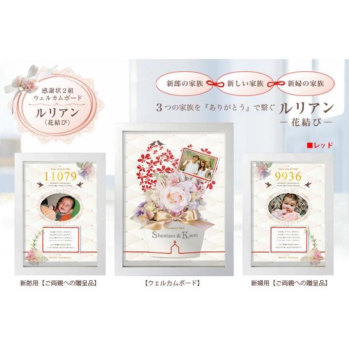 超人気の ３つの家族を ありがとう で繋ぐ ルリアン花結び 感謝状2組 ウエルカムボード お仕立て券 手数料安い Www Technet 21 Org