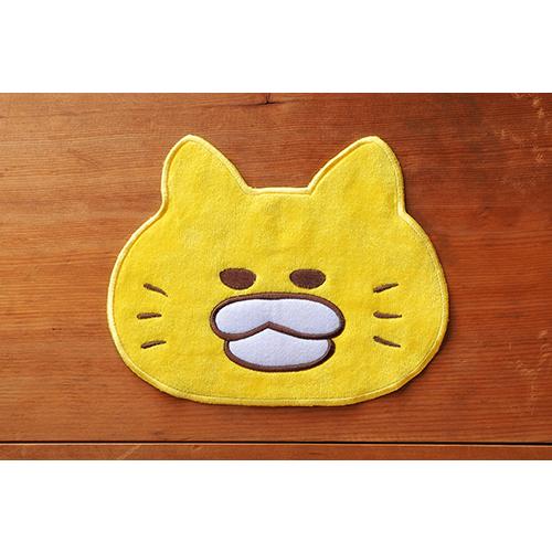 ノラネコぐんだんハンドタオル かお ハンカチ タオル プチギフト