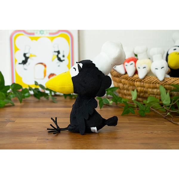 からすのパンやさん おかあさんぬいぐるみ 人形:カラスのパン屋さん