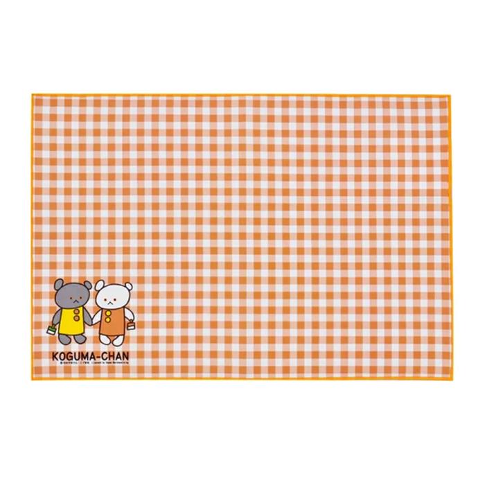 こぐまちゃんとどうぶつえん ギンガムプリントランチョンマット こぐま