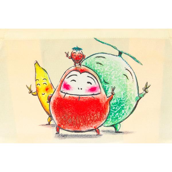 レディース だるまさんと エプロン イエロー 絵本ナビオリジナルグッズ