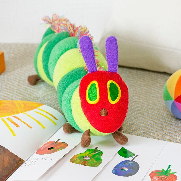 はらぺこあおむし ぬいぐるみ カラフル グリーンL 絵本 グッズ