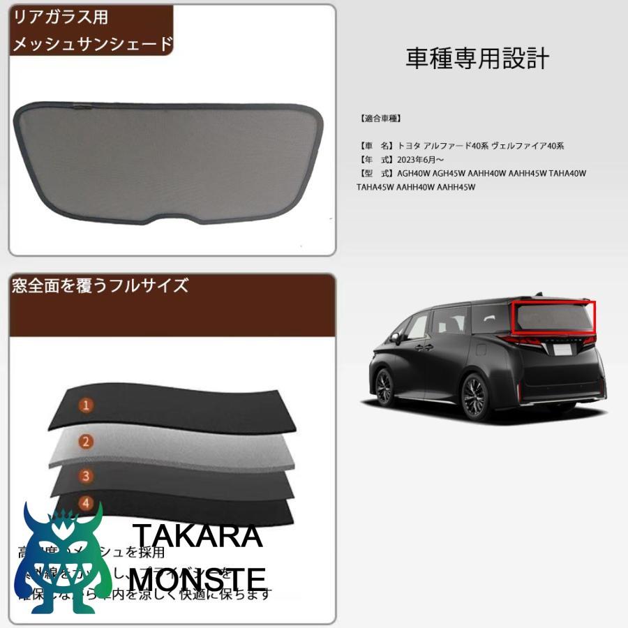 アルヴェル用メッシュサンシェード リア＆サイド全面 アルファード40系 ヴェルファイア40系 メッシュサンシェード