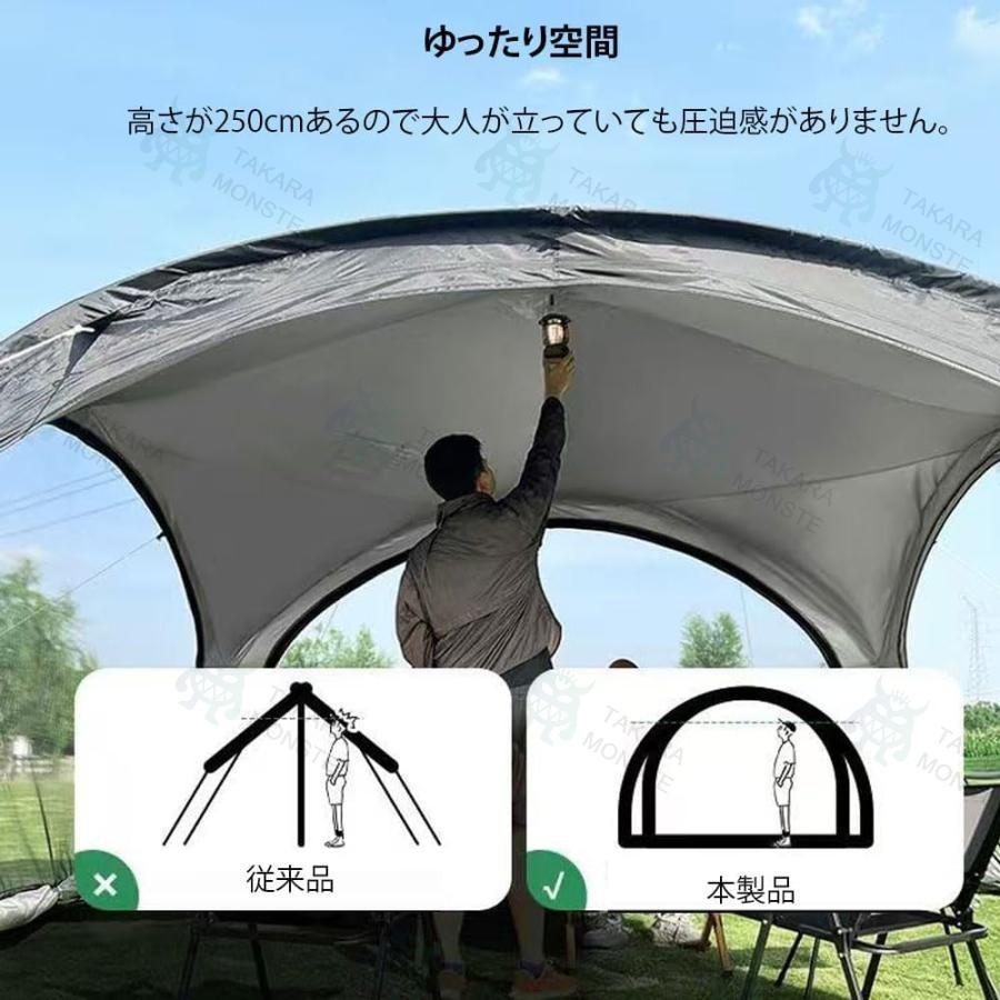 タープテント シェード ドーム型 ドーム型パーティーシェード タープテント チャック開閉仕様