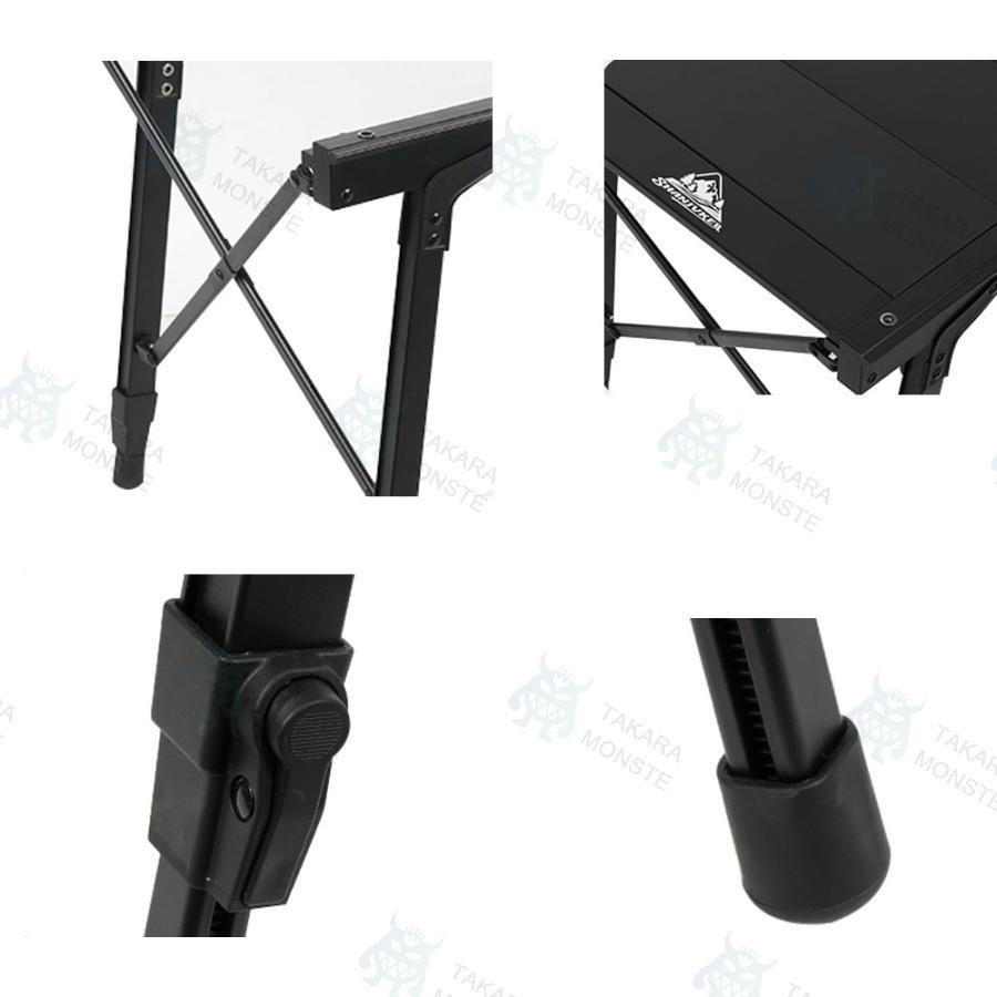 半分折式 IGTテーブル アウトドアテーブル アルミ キャンプテーブル