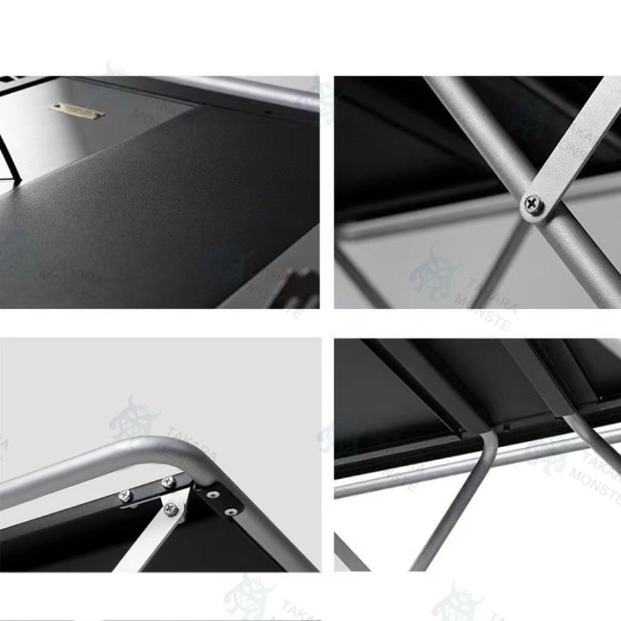IGTテーブル 2ユニット ランタンハンガー対応 拡張テーブル可能 igt仕様 アルミ IGT天板付属 高さ調整可能 キャンプ アウトドア 折りたたみテーブル 収納袋付属_6