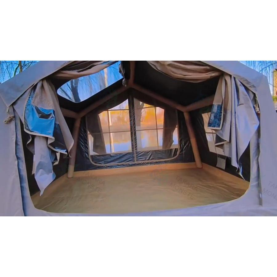 8 平米遮光テント エアーテント インフレータブル 空気入れ付き TPU