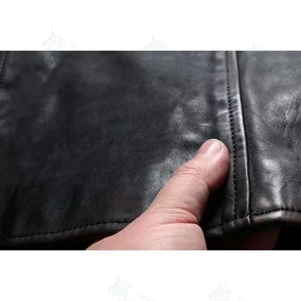 強くお勧め☆1.0mm 茶芯ホースハイド 30's ワークコート レザー