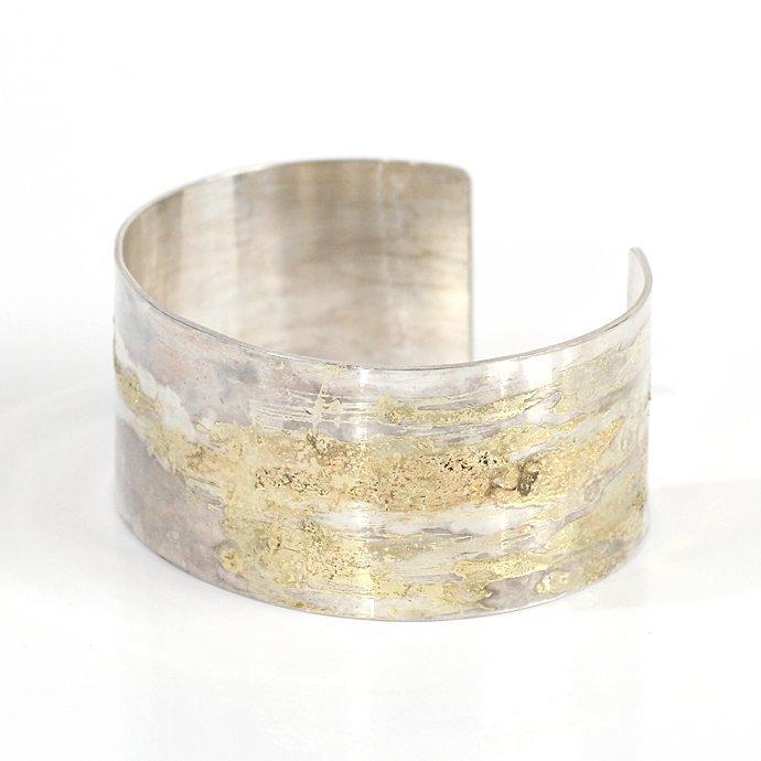 【廃番商品】hirondelle et pepin (イロンデールエペパン) / k18 silver sv-10 幅広プレートバングル 2 | hirondelle | 01