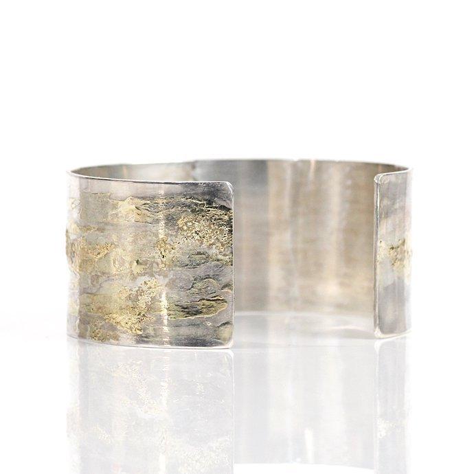 【廃番商品】hirondelle et pepin (イロンデールエペパン) / k18 silver sv-10 幅広プレートバングル 2 | hirondelle | 03