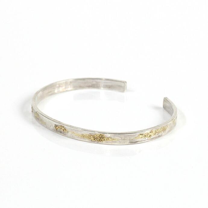 【廃番商品】hirondelle et pepin (イロンデールエペパン) / k18 silver sv-09 プレートバングル 2 | hirondelle | 01