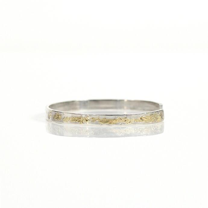 【廃番商品】hirondelle et pepin (イロンデールエペパン) / k18 silver sv-09 プレートバングル 2 | hirondelle | 03