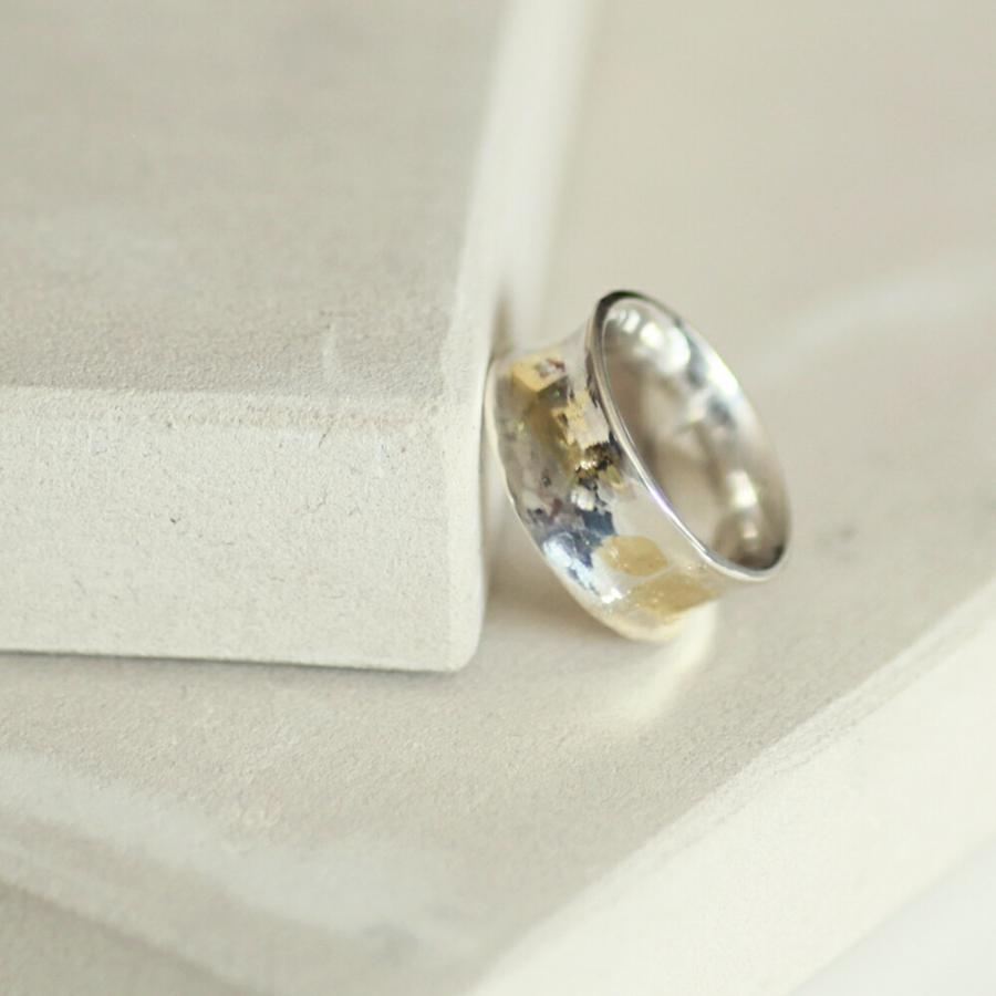 イロンデール エペパン hirondelle et pepin / k18 silver sr-12 プレートリング 12 レディース 指輪 ギフト プレゼント 記念日 アクセサリー … | hirondelle | 03